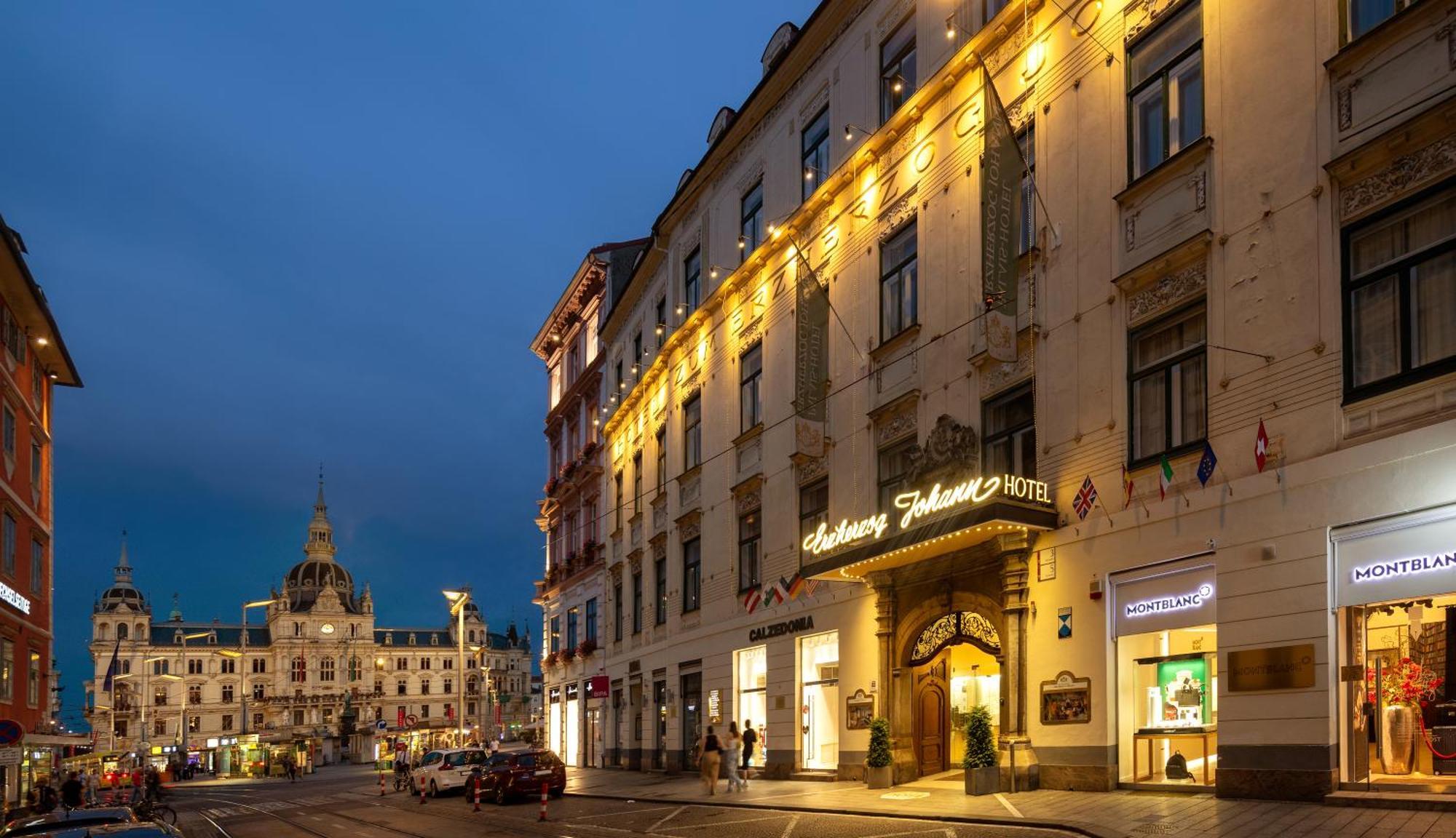 Palais-Hotel Erzherzog Johann Graz Esterno foto